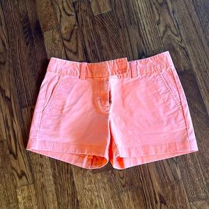 Vineyard vines shorts size 0 womens 96% cotton sunkissed orange